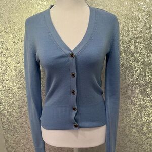 CAbi Light Blue Button-Up Cardigan Size XS